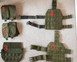 Various tactical gear - Used airsoft equipment