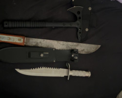 various knives - Used airsoft equipment