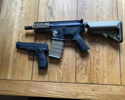 Riffle and pistol bundle - Used airsoft equipment
