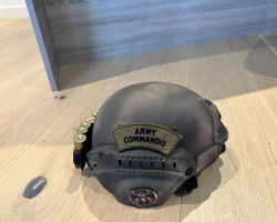 Military  Camouflaged Helmet - Used airsoft equipment