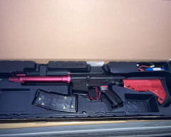 SSG-1 AEG two tone red rifle - Used airsoft equipment