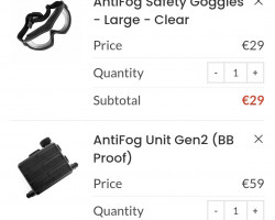 Novrisch antifog unit v2 setup - Used airsoft equipment