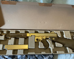 Gold Plated M1A1 Tommy Gun 4.5 - Used airsoft equipment