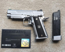 SAI 1911 DS SILVER PISTOL GBB - Used airsoft equipment