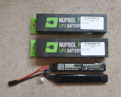 NP 7.4 2600mAh LIPO SPLIT BATT - Used airsoft equipment