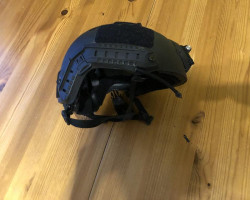 Helmet with go pro attachment. - Used airsoft equipment