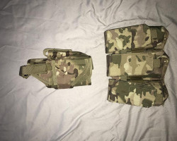 Camo holster and mag pouch - Used airsoft equipment