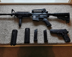 G&G CM16 carbine + We F226 gbb - Used airsoft equipment