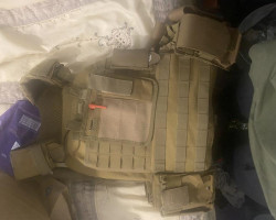 Tan plate carrier - Used airsoft equipment