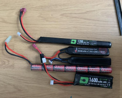 4 batteries - Used airsoft equipment