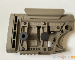 POLYMER STOCK NEW IN TAN £39 - Used airsoft equipment