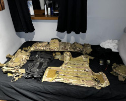 Assortment of tactical gear - Used airsoft equipment