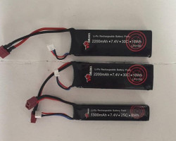 Airsoft ASG and VP Batteries - Used airsoft equipment