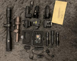 Bunch of optics and torches - Used airsoft equipment