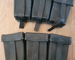 Kar98 Leather repo pouches - Used airsoft equipment