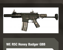 we gbbr r5c - Used airsoft equipment