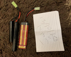 2 8.4v battery 1100amp - Used airsoft equipment