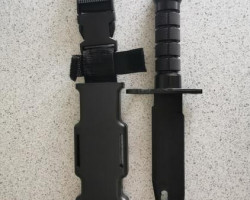Tactical rubber knife /bayonet - Used airsoft equipment