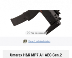 Umarex H&K MP7 AEG - Used airsoft equipment