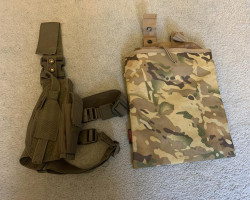 Leg pistol holster and pouch - Used airsoft equipment