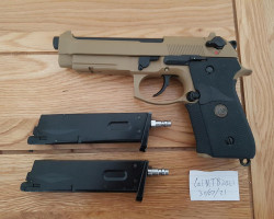 WE M9A1 Tan + Extra Mag - Used airsoft equipment