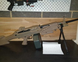 A&K M249 Solid stock - Used airsoft equipment