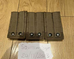 unbranded tan m4 mag pouches - Used airsoft equipment