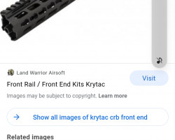 Krytac crb front end - Used airsoft equipment