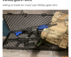 Ghk g5+ kjw gbb m4+ extra - Used airsoft equipment