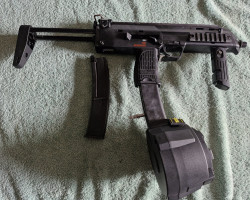 Tm mp7 with hpa drum mag  1x m - Used airsoft equipment