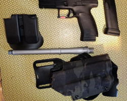 Pistol, holster, barrel, pouch - Used airsoft equipment