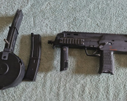 Tm mp7 with hpa drum mag  1x m - Used airsoft equipment