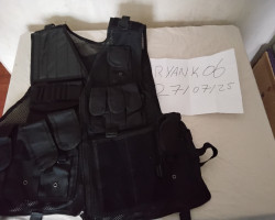 Black Battle Vest - Used airsoft equipment