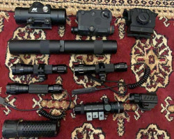 Bundle of rifle/pistol accesso - Used airsoft equipment