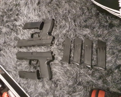 2 x asg mk23 pistols and 6 mag - Used airsoft equipment