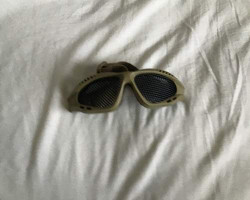 Tan mesh goggles - Used airsoft equipment