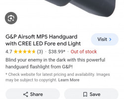 Mp5 handguard - Used airsoft equipment