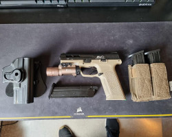 ICS BLE Pistol w/ Torch, Holst - Used airsoft equipment