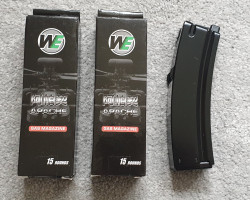 WE APACHE K  15Rnd GAS MAGS x2 - Used airsoft equipment
