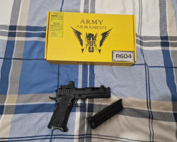 R604 Pistol with reflex sight. - Used airsoft equipment