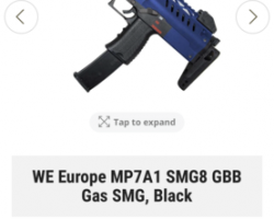 WANTED MP7 - Used airsoft equipment