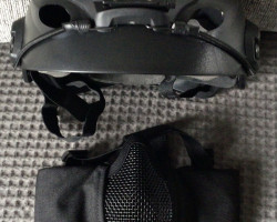 Black swat helmet and mask - Used airsoft equipment