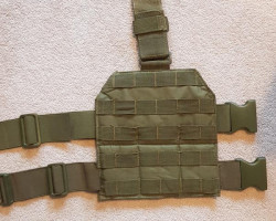 Olive green drop leg molle sys - Used airsoft equipment