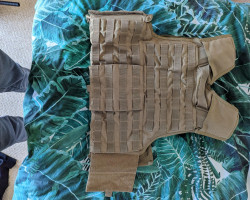 Tan Real Steel Plate Carrier - Used airsoft equipment