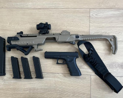 We gbb G17 with carbine kit - Used airsoft equipment