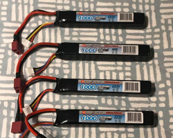 11.1V 1000 20c DEANS Batteries - Used airsoft equipment