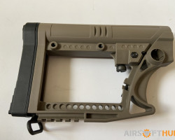 AIRSOFT POLYMER STOCK TAN £29 - Used airsoft equipment