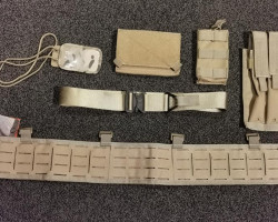 Tactical belt & pouches tan - Used airsoft equipment