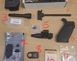 Apfg mpx parts and other parts - Used airsoft equipment