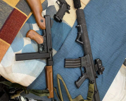 Upgraded M4, Thompson, HiCapa - Used airsoft equipment